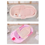 (Pink)Baby Bath Cushion Support Mesh Portable Multifunctional Safe Soft