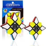 ZSWQ Pack de 2 Cube Magique 2 en 1 Cube Magique Toy Facile à Tourner et à Lisser 3D Assembly Fidget Stress Anxiety Relief Magic Puzzle Cubes pour Enfants et Adultes