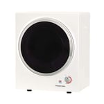 Russell Hobbs RH3VTD800 White 2.5kg Compact Mini Vented Tumble Dryer, Portable, Freestanding Table top Dryer with 3 Heat Settings small