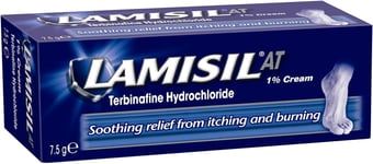 Lamisil At 1% Cream 7.5g - Soothing Relief from Athletes Foot, Jock Itch - 7.5g