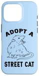 iPhone 16 Pro Funny Adopt a Street Cat Possum Lover Case