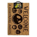 Nightmare Before Christmas A Nightmare Awaits Door Mat