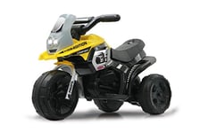 Jamara 460226 - Ride-on E-trike RACER Jaune, Batterie 6V - Tricycle Électrique Avec Moteur À Brosse Puissant, essieu Arrière en Acier, essieu Avant en Acier, Lumière Avant Leds, Musique, env. 1 Heure De Conduite