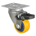 WAGNER Design - 3C - Roulette pivotante/roulette de transport/roulette de meuble - multicolore, bande de roulement souple, diamètre Ø 25 mm, frein, charge max. 12 kg - 01232501