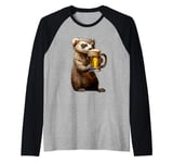 Ferret Beer Raglan Baseball Tee