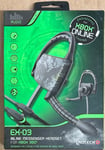 XBOX360 Wired Headset Gioteck EX-03 HEADSET with Microphone New Sealed