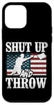 iPhone 12 mini Cornhole Team Bean Bag Player Champ American Flag Shut Up Case