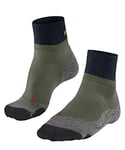 FALKE Men's TK2 Explore Short M SSO Wool Thick Anti-Blister 1 Pair Hiking Socks, Green (Herb 7754), 5.5-7.5