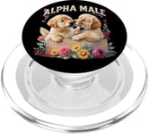 Drôle De Chien Alpha Funny Dog Meme Male Puppy Men PopSockets PopGrip pour MagSafe