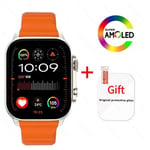 2024 Uusi Aito Hello Watch 3 Plus Älykello 49Mm Amoled 4G Rom Nfc Kompassi Kello Bluetooth Puhelu Urheilu Älykello Miehet Naiset_Orange_With original box