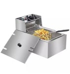 High quality 6L Commercial Electric Deep Fat Fryers Stainless Steel Brand New