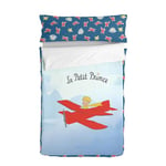 HappyFriday Housse de Couette avec garnissage Petit Prince Son Avion Multicolore 105 x 200 cm