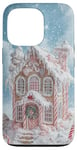 iPhone 13 Pro Cute Christmas Gingerbread House Snowflakes Holiday Xmas Case