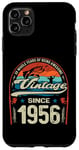 Coque pour iPhone 11 Pro Max Vintage 69e anniversaire 69 ans amateurs de pêche nés 1956