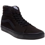 Vans Childrens Unisex Sk8-hi Trainers - Black Canvas - Size UK 3