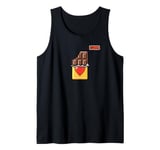 bitten chocolate bar emoticon emoji Tank Top