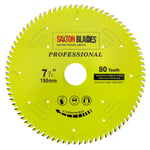 Saxton TCT19080TPRO Lame de scie circulaire TCT 190 mm x 80 dents x 30 mm alésage 16, 20, 25 mm.[G292]