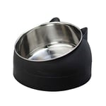 Starall Pet Dog Cat Feeding Bow,Pet Cat Bowl Puppy Food Water Feeder Raised No Slip Stainless Steel Tilted Feeder Bowls(l200/400/800ml)