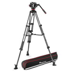 manfrotto rotule avec trepied double en carbone et stabilisateur central 504x