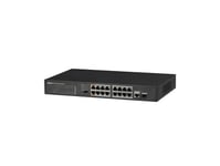 Dahua Technology Pfs3117-16Et-135, Ohanterad, L2, Fast Ethernet (10/100), Full Duplex, Strömförsörjning Via Ethernet (Poe) Stöd