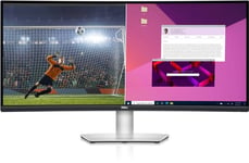 Dell S3423DWC - LED-skärm - böjd - 34" - 3440 x 1440 WQHD @ 100 Hz - VA - 300 cd/m² - 3000:1 - 4 ms - 2xHDMI, DisplayPort, USB-C - högtalare - med 3