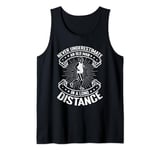 Mens Marathon Runner Never Underestimate An Old Man Running Tank Top