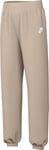 Nike Girl's Full Length Pant G NSW Club FLC Loose Pant Lbr, Sanddrift/Sanddrift/White, FD2933-126, L