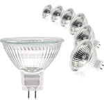 MR16 Spot Glödlampa, 12V 20W Glödlampa, Gu5.3 Glödlampa Dimbar MR16 Glödlampa, 2-stifts halogenlampor Varmvit 2700K，Pack med 6