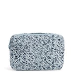 Vera Bradley Organiseur d'ordinateur portable en coton pour femme, Gris vivaces - Coton recyclé, Taille unique