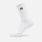 MP Unisex Crew Socks - White - UK 2-5