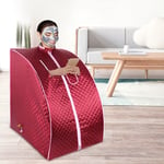 Skecten - Cabine de Sauna Vapeur Sauna Maison Portable Mobile Hammam et Sauna - Rouge