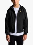 Lyle & Scott Kids' Zipped Hooded Jacket, Jet Black