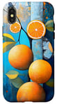 Coque pour iPhone X/XS Orange | Motif de fruits et fruits oranges