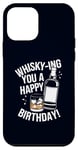 Coque pour iPhone 12 mini Whisky-Ing You A Happy Birthday! Jeu de mots à boire de l'alcool