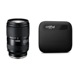 TAMRON - 28-75mm F/2.8 Di III VXD G2 - Zoom lens for Full-frame Mirrorless Sony cameras & Crucial X6 1TB Portable SSD - Up to 800MB/s - PC and Mac - USB 3.2 USB-C External Solid State Drive