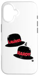 iPhone 16 Laurel & Hardy Comedy Duo Hats Case