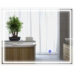 LED Bathroom Mirror with LED Lights Dimmable Touch Switch Defogging