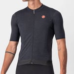 Castelli Essenza Short Sleeve Cycling Jersey - Light Black / 3XLarge