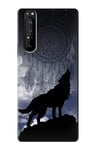 Dream Catcher Wolf Howling Case Cover For Sony Xperia 1 III