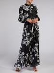 Aab Sombra Floral Print Maxi Dress, Black/Multi