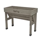 VegTrug Jardinière surélevée Wallhugger 103 x 46 x 80 cm - En bois naturel gris avec insert préformé - Jardinière de jardin - Idéal pour peu d'espace - Parterre de fleurs adapté aux fauteuils roulants