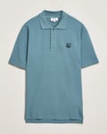 Maison Kitsuné Tonal Fox Head Polo Seine Blue