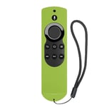 Green Coque de télécommande en Silicone antidérapante, antichoc, pour Amazon Fire TV, avec télécommande vocale 4K Alexa (édition 2017) (2e génération) Nipseyteko