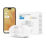 Interrupteur Connecte,Interrupteur Wifi Intelligent Compatible Avec Homekit,Siri,Alexa,Et Google Home,10A Diy Commutateur Avec Commande Vocale,Contrôle A Distance,Fonction Du Temps