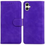 SATURCASE Coque pour Samsung Galaxy A05, Toucher Confortable PU Cuir Magnétique Flip Portefeuille Support Porte-carte Protecteur Housse Étui pour Samsung Galaxy A05 (FG-Violet)