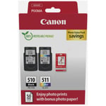 Multipack PG-510 & CL-511 + 50 ark fotopapir