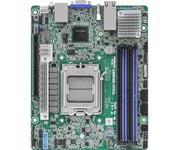 ASRock Rack AM5D4ID-2T/BCM Deep Mini-ITX Server Motherboard AMD Ryzen 7000 AM5 (LGA 1718) KNOLL3 X300 Dual 10G LAN