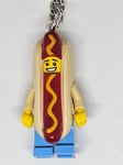 LEGO HOT DOG COSTUME GUY MINIFIGURE KEYRING KEYCHAIN 853571