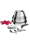 Batterie de cuisine 15 pièces Tefal Ingenio Cook Eat x15 Inox