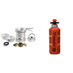 Trangia 27 Cookset With Kettle & Spirit Burner & Fuel Bottles, Red, 0.3 Litre